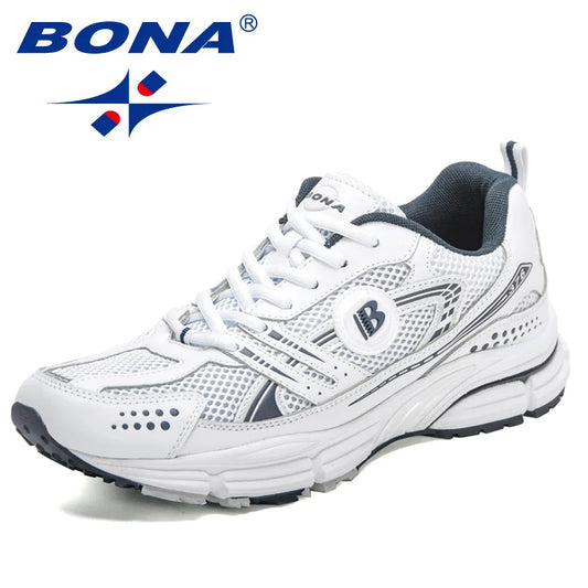 BONA New Designers Trendiga löparskor för män Andningsbara promenad- och sportskor Jogging-sneakers Mjuka skor Mansculino