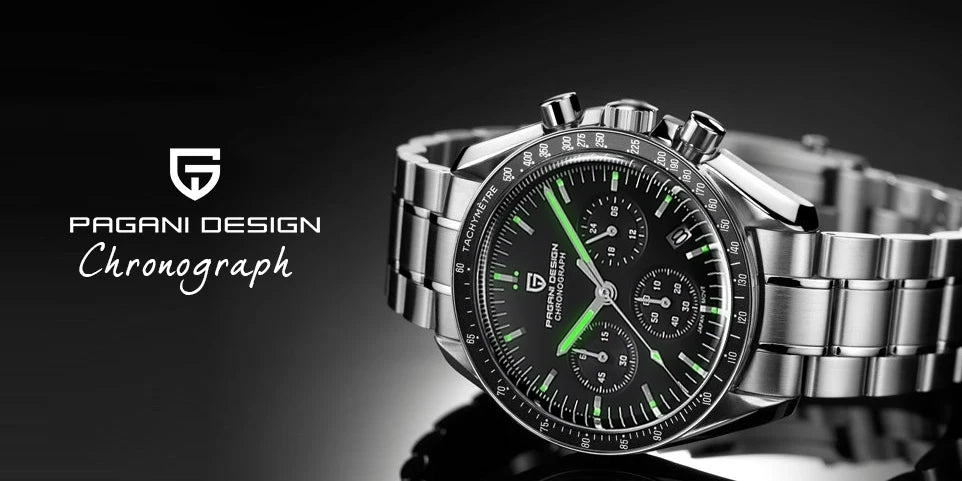 PAGANI DESIGN 2025 New AK Project Men's Watches Luxury Quartz Wrist Watch For Men AR Sapphire Speed Chronograph Automatic Date