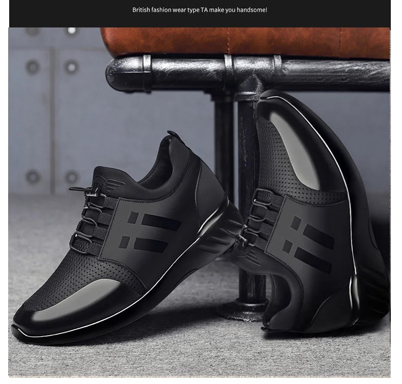 Oein 2022, baskets pour hommes, qualité supérieure, talon de 6 cm, chaussures de style britannique, nouvelles baskets d’été respirantes, chaussures de ville décontractées, grandes tailles, chaussures de bureau pour ho