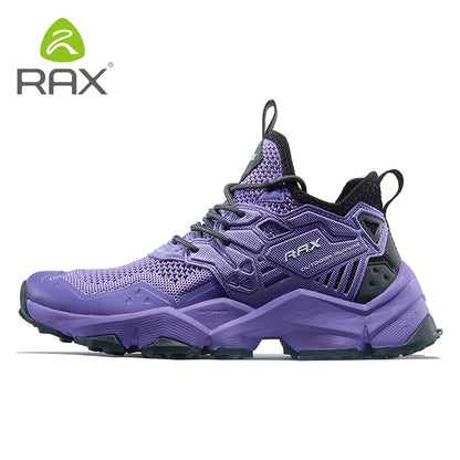 RAX Running Shoes Men & Women Outdoor Sport Breathable Lightweight Sneakers Air Mesh Upper Anti-Slip Natural Rubber Outsole