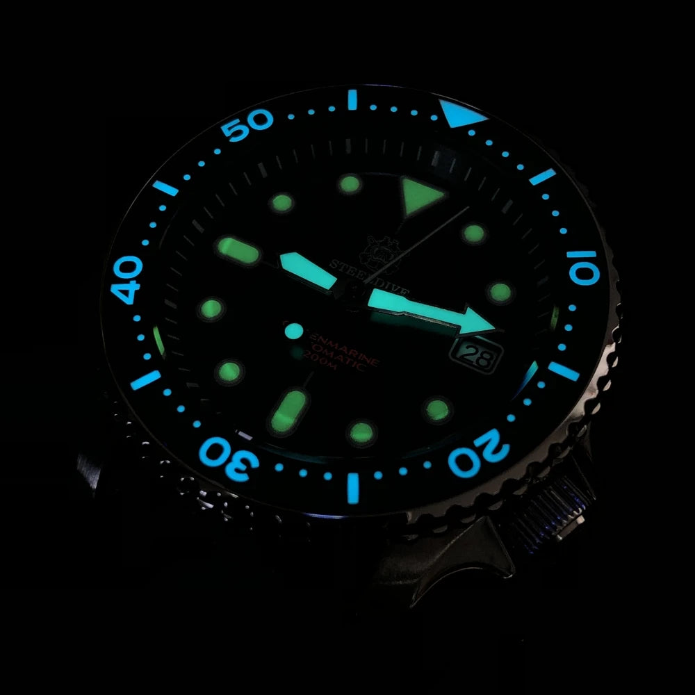 Steeldive SD1973 Men's Dive Watch Automatic Mechanical Men's Watch NH35 Bracelet 41mm Diver Watch