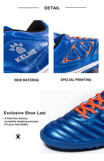 KELME Men Training TF Soccer Shoes Artificial Grass Anti-Slippery Youth Football Shoes AG Sports Training Shoes 871701
