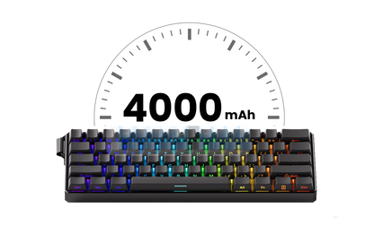 Akko MonsGeek FUN60 Magnetic Switch Mechanical Keyboard 60% Gaming Keyboard with Rapid Trigger 0.01mm, 8K Polling Rate, ARGB, Custom Mechanical Keyboard