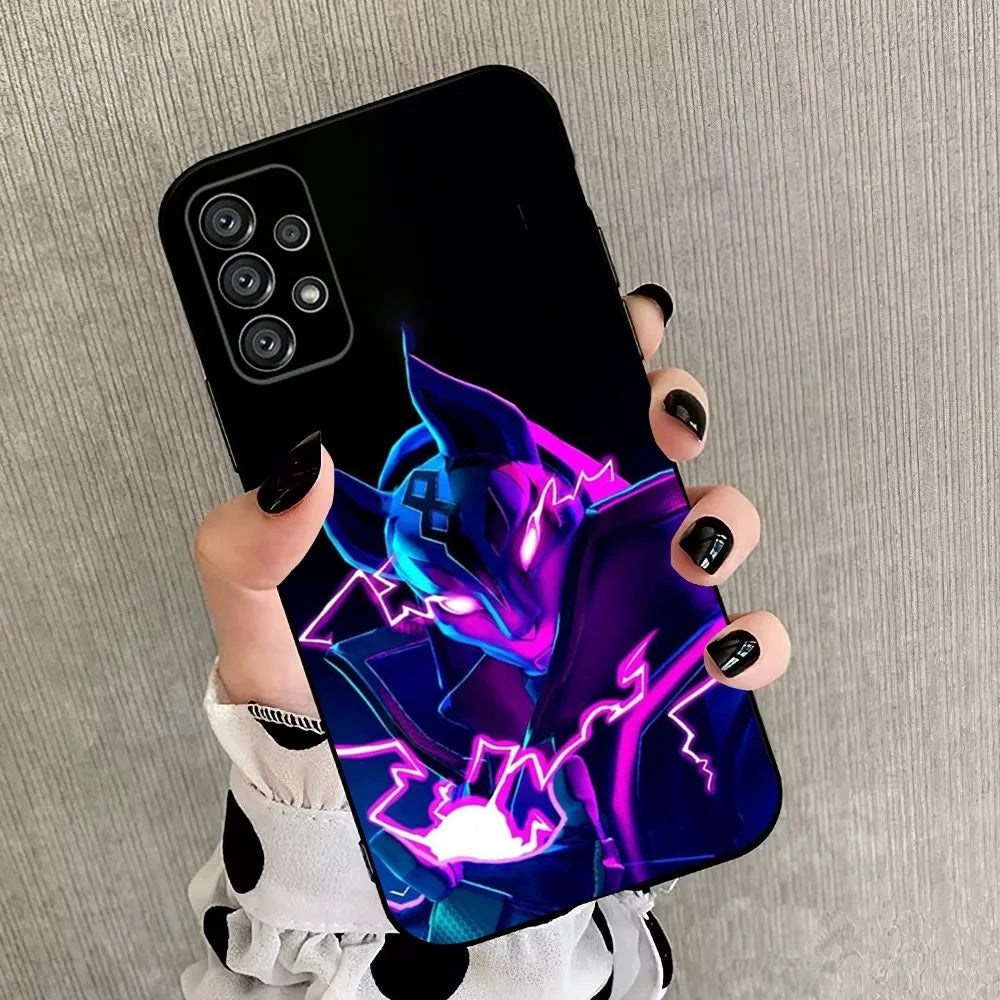 R-Royales F-Fortnites Phone Case For Samsung Galaxy A20, A21s, A22, A31, A32, A52, A53, A72, 73, A80, A91 Soft Black Cover