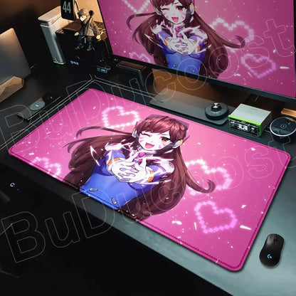 Overwatch Gaming Anime Girl Large XXL Mouse Pad HD Printing Computer Keyboard Mats Laptop Office Rubber Soft Desk Rug 900x400 MM