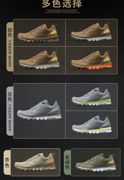 Rax Cowhide Hiking Shoes Men Outdoor Mountain Antiskid Climbing Sneakers Warm Lightweight Trekking Boots Sports Casual Shoes