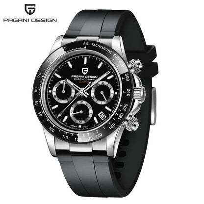PAGANI DESIGN V2 40MM Meteorite Dial Men Quartz Watches Sapphire Retro Chronograph Waterproof Watch For Men