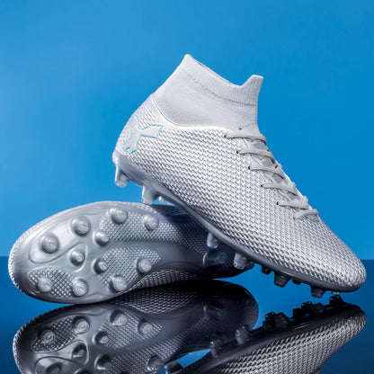 New Unisex Long Spike Football Boots Men Broken Nail Soccer Shoes AG/TF Training Soccer Cleats Sneakers Non-Slip Ankle Shoes