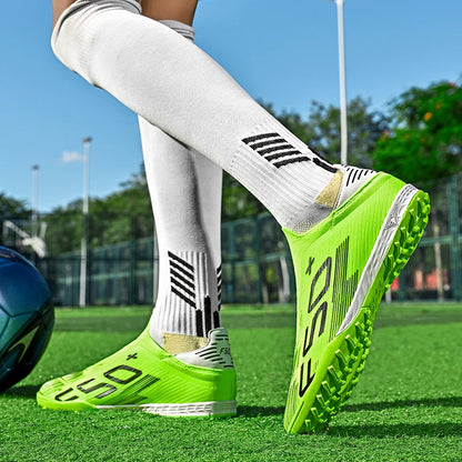 Chaussures de football pour hommes, crampons de football pour terrain en gazon, chaussures de sport pour entraînement, crampons de football antidérapants, crampons de football.