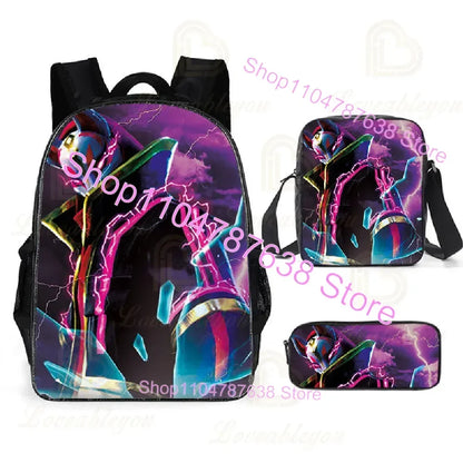 F-FORTNITE Battle Games Backpack for Children School Bag Boys Girls Primary Crossbody Pencil Case Kids Toddler Backpack