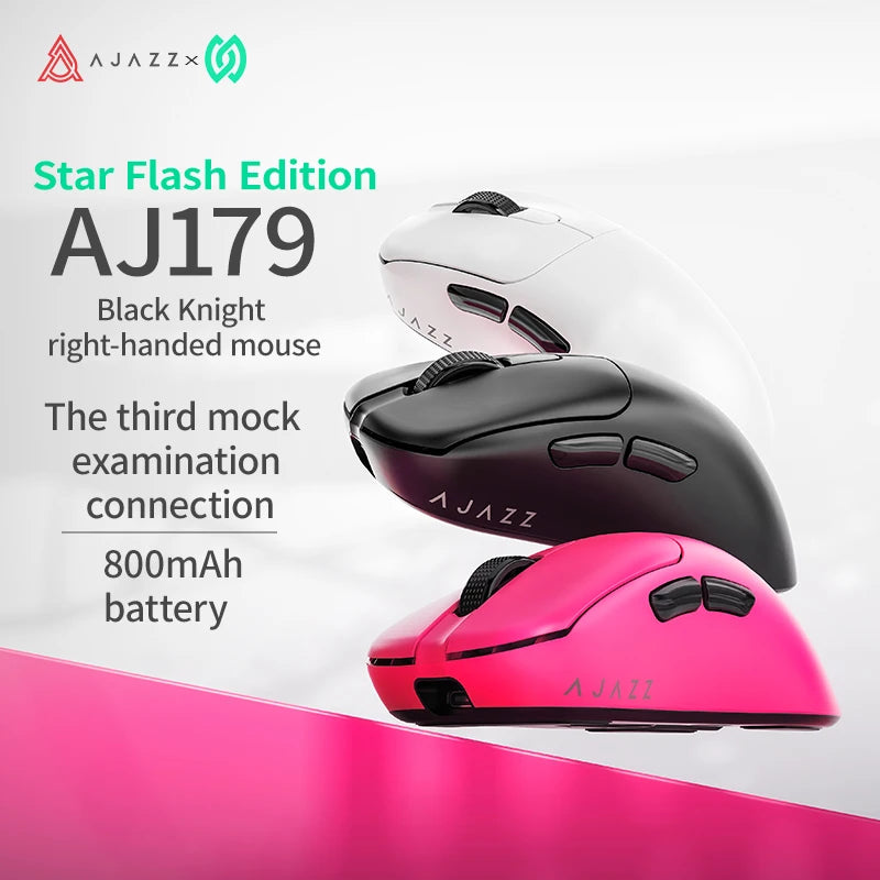 AJAZZ AJ179 NL Kabellose Maus Star Flash Version 3 Modi, niedrige Latenz, lange Akkulaufzeit, leichtgewichtige, anpassbare Office- und Gaming-Maus
