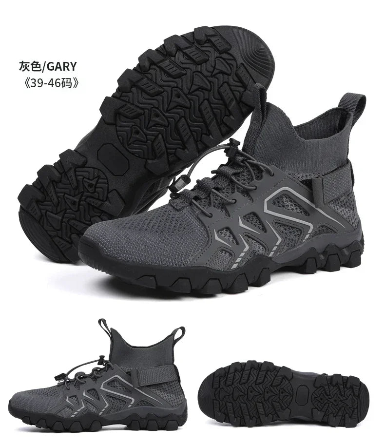 Unisex Breathable Quick-Drying Fishing Water Sport Shoes Summer Upstream Barefoot Aqua Boots Outdoor Non-Slip Women Beach Shoes