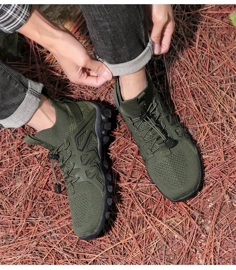 Unisex Breathable Quick-Drying Fishing Water Sport Shoes Summer Upstream Barefoot Aqua Boots Outdoor Non-Slip Women Beach Shoes