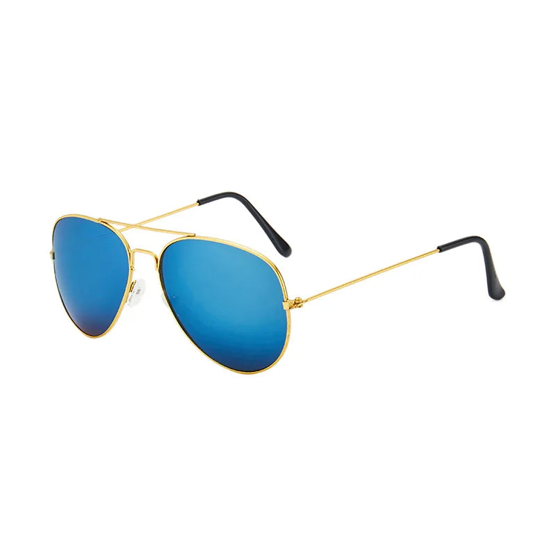Ochelari de soare pentru copii de la mărci de modă, ochelari cu lentile oglindă, ochelari de soare metalici în stil pilot pentru fete și băieți, ochelari de soare pentru copii, ochelari pentru copii, ochelari de protecție