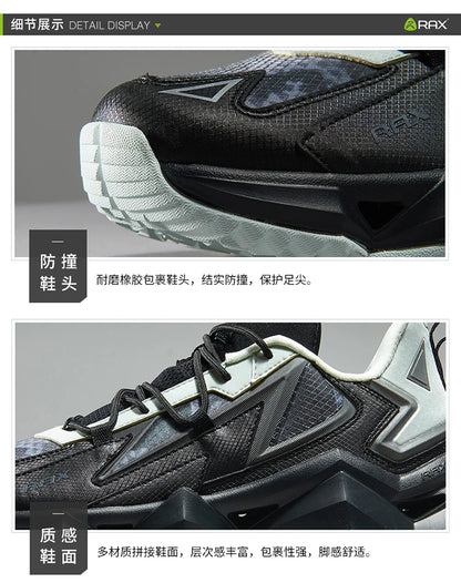 Rax Men's Waterproof Hiking Shoes Breathable Hiking Boots Outdoor Trekking Sports Sneakers Tactical Shoes