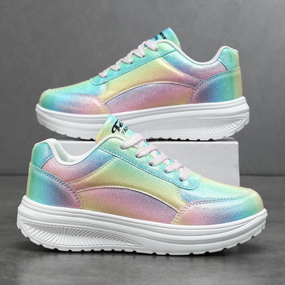 New summer fashionable women's sports shoes, versatile lightweight and durable running shoes, shock-absorbing daily walking shoes