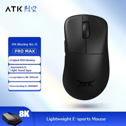 ATK Z1 Pro Max Ultra Wireless Gaming Mouse Customized Foot PAW3950 Ultra Smart Speed Wireless 8k Polling Rate 0.39ms Low Latency