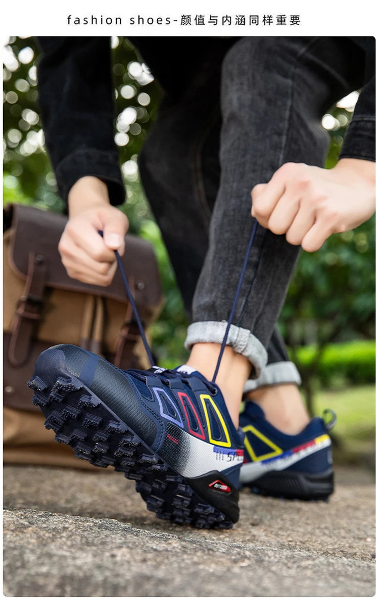 Men's Waterproof Hiking Shoes Non-Slip Hunting Boots Outdoor Tactical Training Sports Shoes Men Walking Hiking Travel Shoes