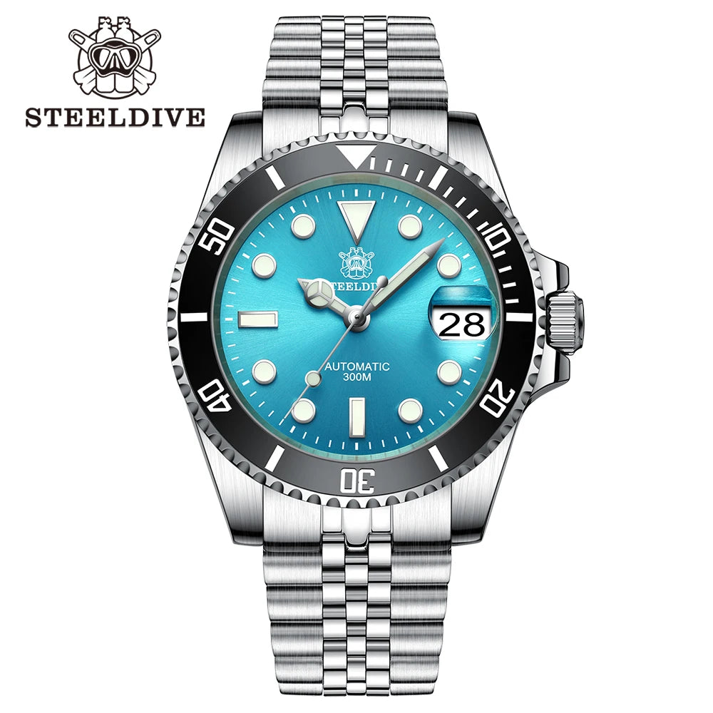 SD1953 Steeldive Brand 2022 Men Mechanical Wristwatch 41mm Stainless Steel Men Watch NH35 Sapphire Glass Men Watches