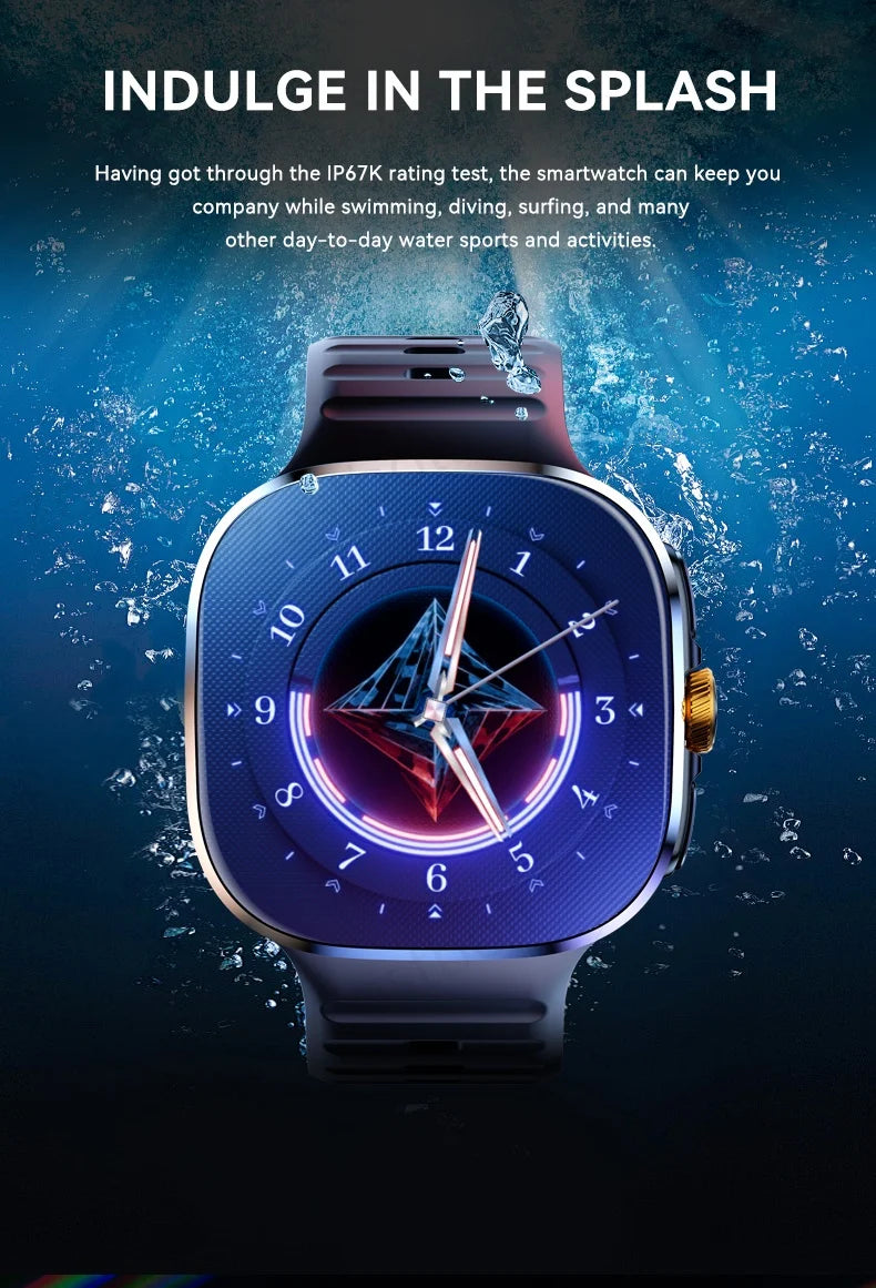 M99 Smartwatch 5G With 2.4inch Amoled Screen 900W Rotating Camera WIFI GPS Position Compass NFC Bluetooth Smart Watch Men Women
