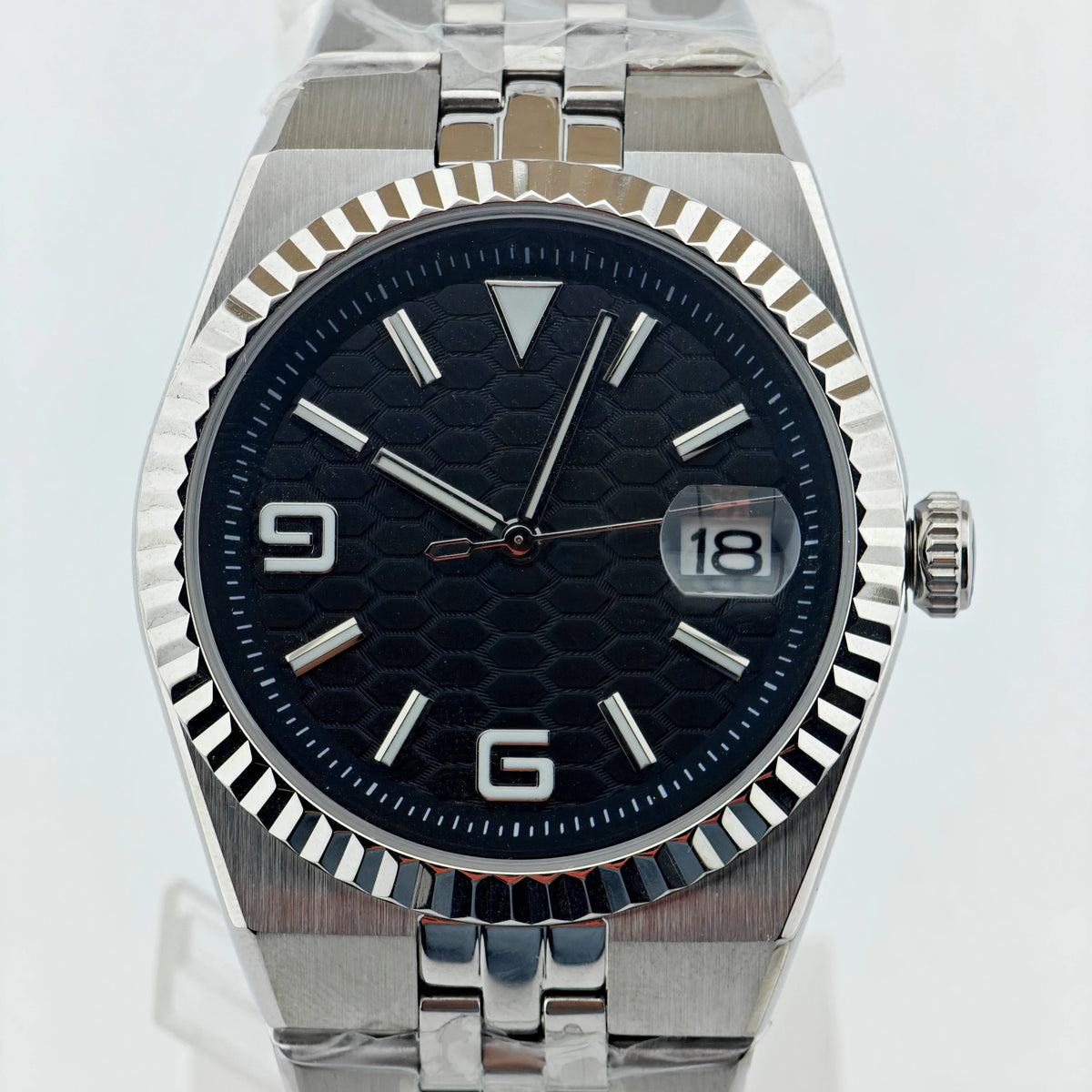 Custom Pilot Watch NH35 Automaattinen mekaaninen miesten kello Safiirikide Valaiseva 100 m vedenkestävä tyynymuotoinen kotelo Sukelluskello