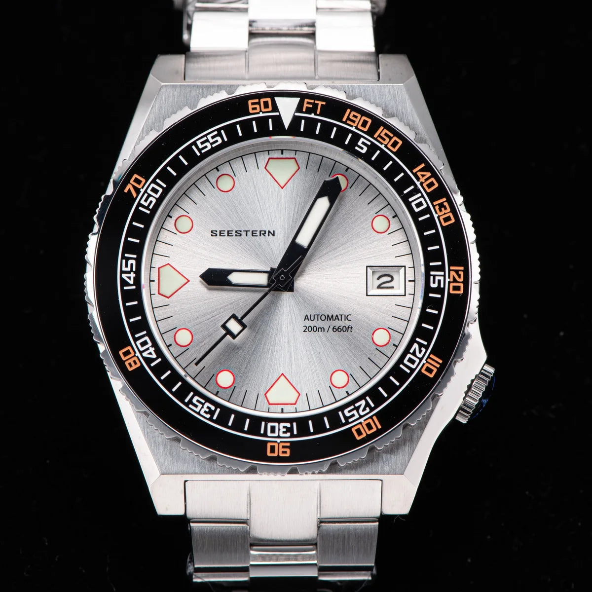 SEESTERN SUB600T V3 Men's Watch Automatic Diving Sapphire Wristwatch NH35 Movement Ceramic Bezel Luminous Date Jubilee Waterproof