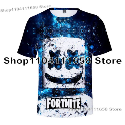 Banana Peely T-Shirt Damen-Tee Kinder F-Fortnite T-Shirt für Herren mit 3D-Druck, Battle-Royale-Game-Sommertop, Geburtstagsgeschenke