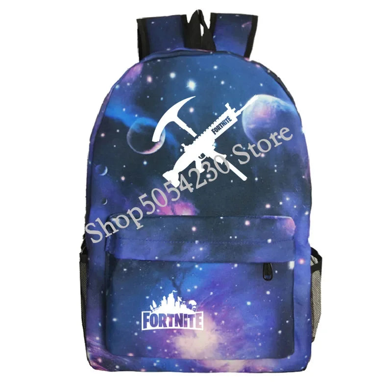 Fortnite Children's Backpack Large Capacity Bolsa Escolar High Quality Waterproof Men Women Victory Game Stationary Kid Rucksack