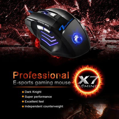 Wired Gaming Mouse Gamer Computer Mouse RGB Backlit Ergonomic Mouse Silent Backlight Mause LED 7 Buttons USB Mice For PC Desktop