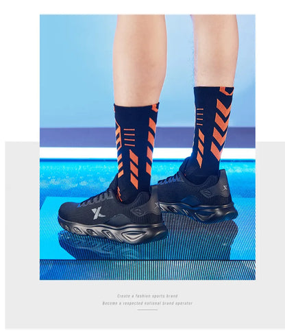 Xtep Running Shoes for Men 2025 Spring Sweat-Absorbing Sports Shoes Wear-Resistant Stability Sporty Sports Sneakers 880119115131
