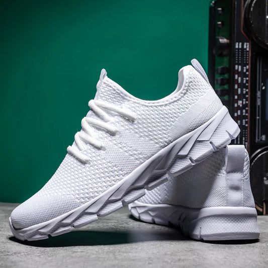 Herrskor, andningsbara, lätta löparskor, fyra säsonger, plusstorlek, klassiska fritids- och sportskor, platåskor, promenadskor