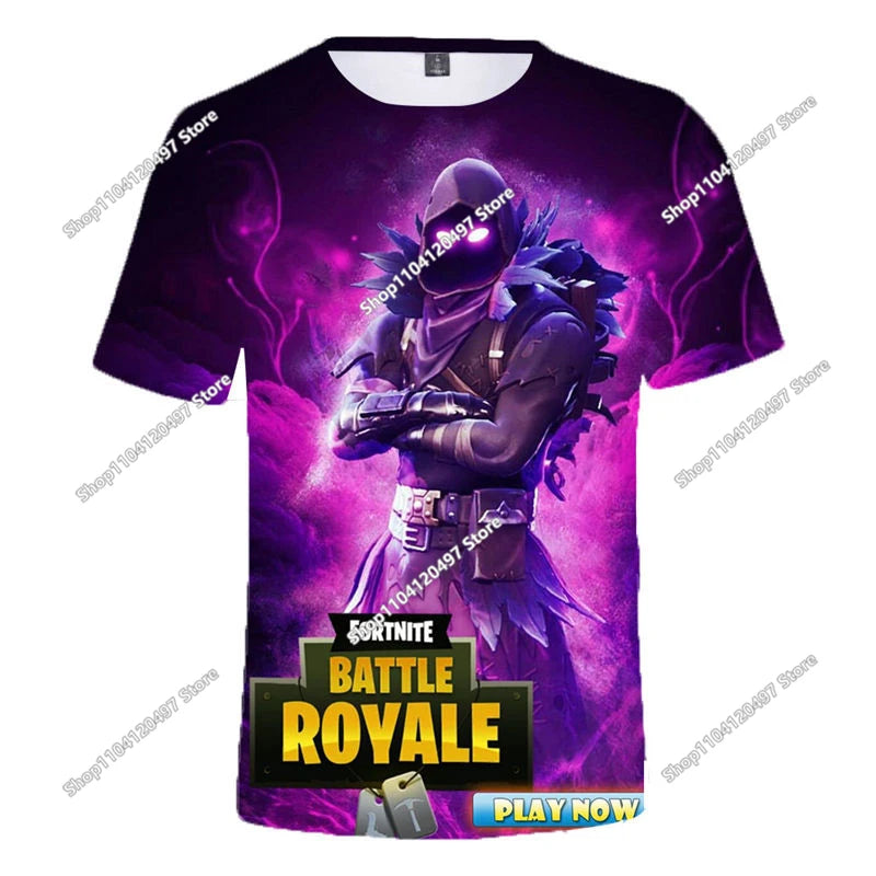 Fortnite Boys Clothes T Shirt Victory Hero Child Kids T-shirt Battle Royale 3d Girls Short Sleeve Tees Tshirt
