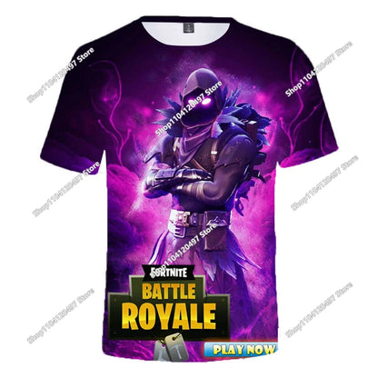 Fortnite Boys Clothes T Shirt Victory Hero Child Kids T-shirt Battle Royale 3d Girls Short Sleeve Tees Tshirt
