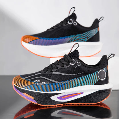 Men's Running Shoes Carbon Plate Professional Breathable Non-slip Cushioning Women's Casual Running Sports Shoes