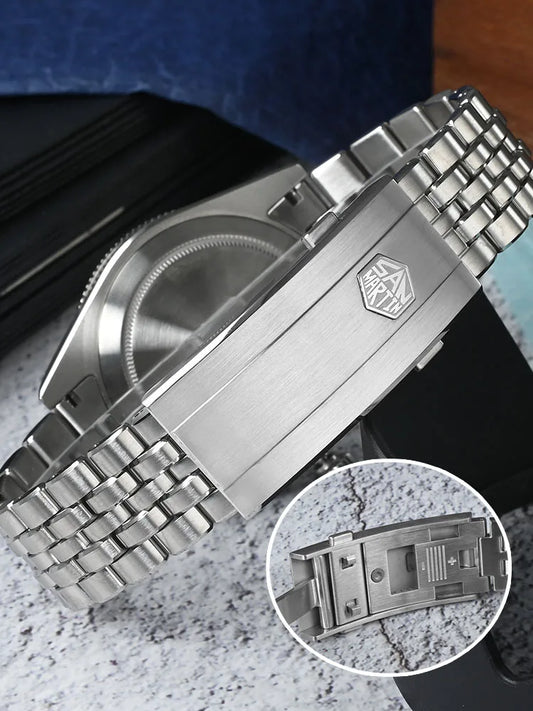 Hodinky Miyota 9015 [automatický mechanický strojček] Pánske puzdro z nehrdzavejúcej ocele Tvar puzdra: Okrúhle puzdro