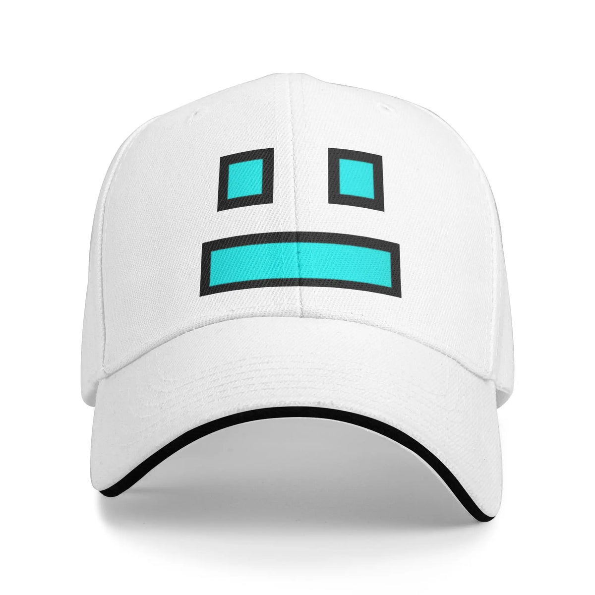 Geometry Game Dash Baseball Cap Casual Unblocked Level Sandwich Hat za moške in ženske, dihalna pokrivala za različne aktivnosti