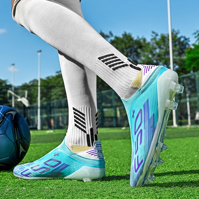 Chaussures de football F50 pour hommes, crampons d'entraînement rapides, chaussures de football antidérapantes pour extérieur, Chuteira Campo 35-45