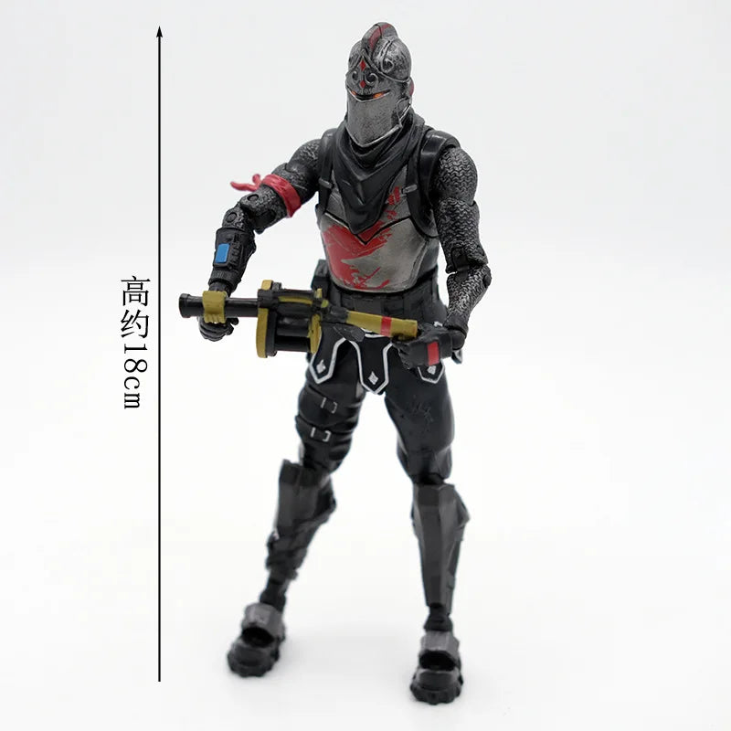 Game Fortnite Raptor Black Knight Skull Trooper Premium Cuddle Team Leader MogulMaster Action Figure Room Decoration Toys Gift