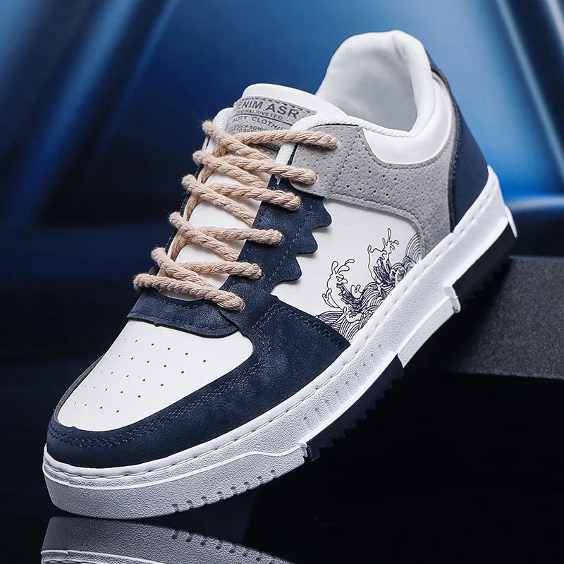 autumn new men casual shoes Outdoor Breathable Flat Shoes Fashion LaceUp Sneakers Men Comfort Trendy Sports Shoes Zapatillas