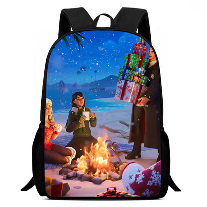 Kids School Backpack Cartoon Fort-nite Bags for Girls Boys Durable Lightweight Large Capacity Breathable