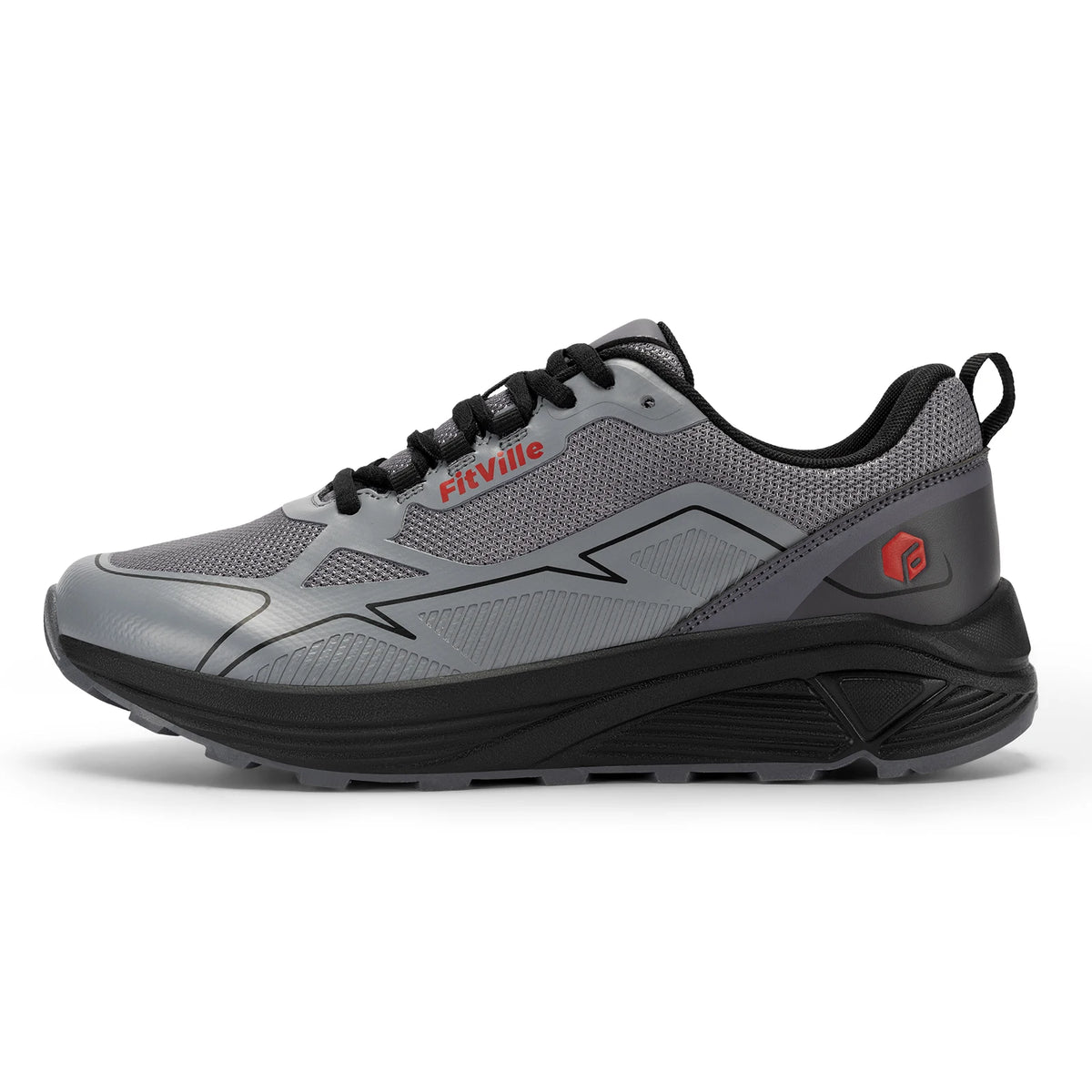 FitVille-Chaussures de course sur sentier coordonnantes pour hommes, baskets pour hommes, extra larges, légères, pieds enflés, soutien de la voûte plantaire, oto Instituts