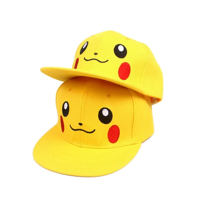 Anime Figure Pokemon Baseball Cap Pikachu Hat Adjustable Pokemon Cosplay Hip Hop Cartoon Adult Hats Boy Girl Kids Birthday Gifts