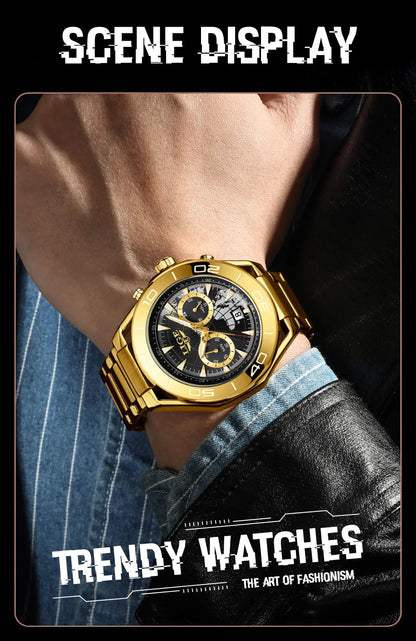 LIGE Luxe herenhorloges Casual zakelijk horloge Herenmode Waterdicht Militair herenhorloge met kwarts Montre Homme