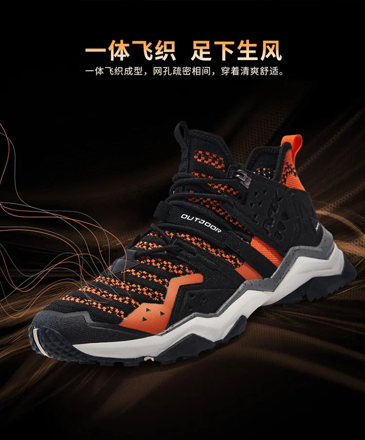 RAX Winter Hiking Boots Men Waterproof Breathable Outdoor Sports Sneakers Trekking Boots Mountain Trekking Shoes Big Size