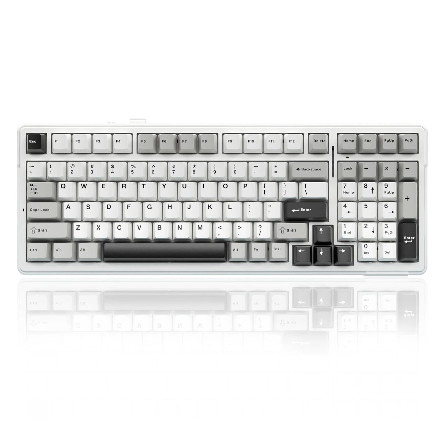 AULA F99 Mechanical Keyboard Bluetooth 5.0/2.4G Wireless/Wired Gasket-mounted Gaming Keyboard 99 Keys Customizable Keyboards