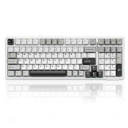 AULA F99 Mechanical Keyboard Bluetooth 5.0/2.4G Wireless/Wired Gasket-mounted Gaming Keyboard 99 Keys Customizable Keyboards