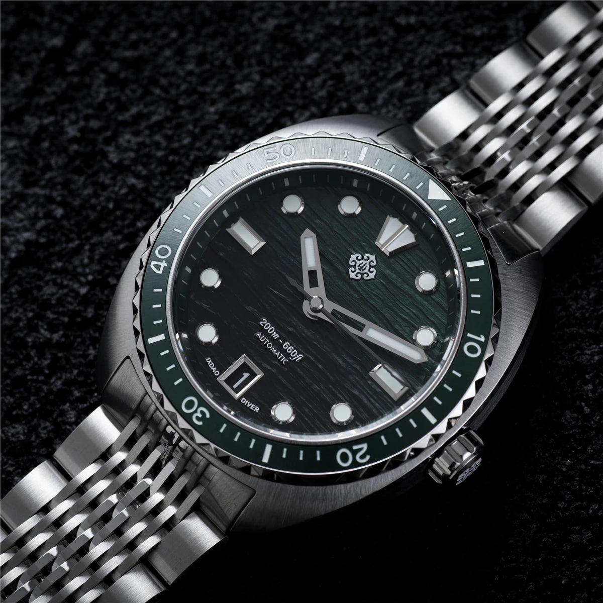 IXDAO IPOSE 2026 New Men's Automatic Mechanical Watch Poseidon Pattern Diving Watch 20Bar Stainless Steel BWG-9 Reloj Hombre