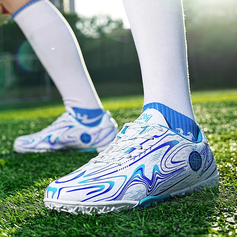 Chaussures de Football basses pour hommes, crampons de Football professionnels pour enfants en plein air, baskets d'entraînement sur gazon de haute qualité, chaussures de Sport, nouvelle collection