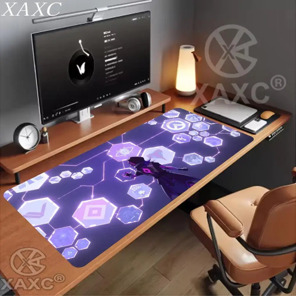 Alfombrilla de ratón grande de Overwatch, estilo kawaii, XXL, para ordenador, escritorio, gamers, oficina, alfombra, teclado, mesa, accesorios para juegos, MousepadXAXC