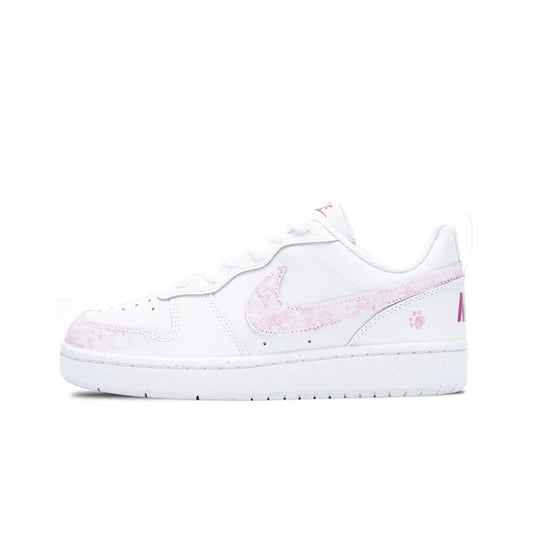 Sneakers personalizzate Nike Court Borough Low Vanilla Cream: carine, esteticamente gradevoli, dallo stile dolce e femminile, alla moda e versatili, modello low-top da donna